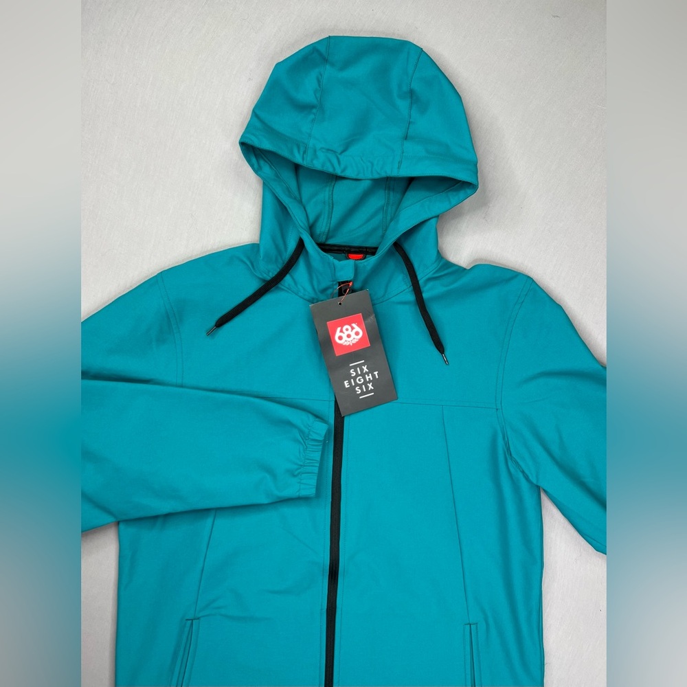 686 UNIX FULL ZIP HOODED WINDBREAKER JACKET